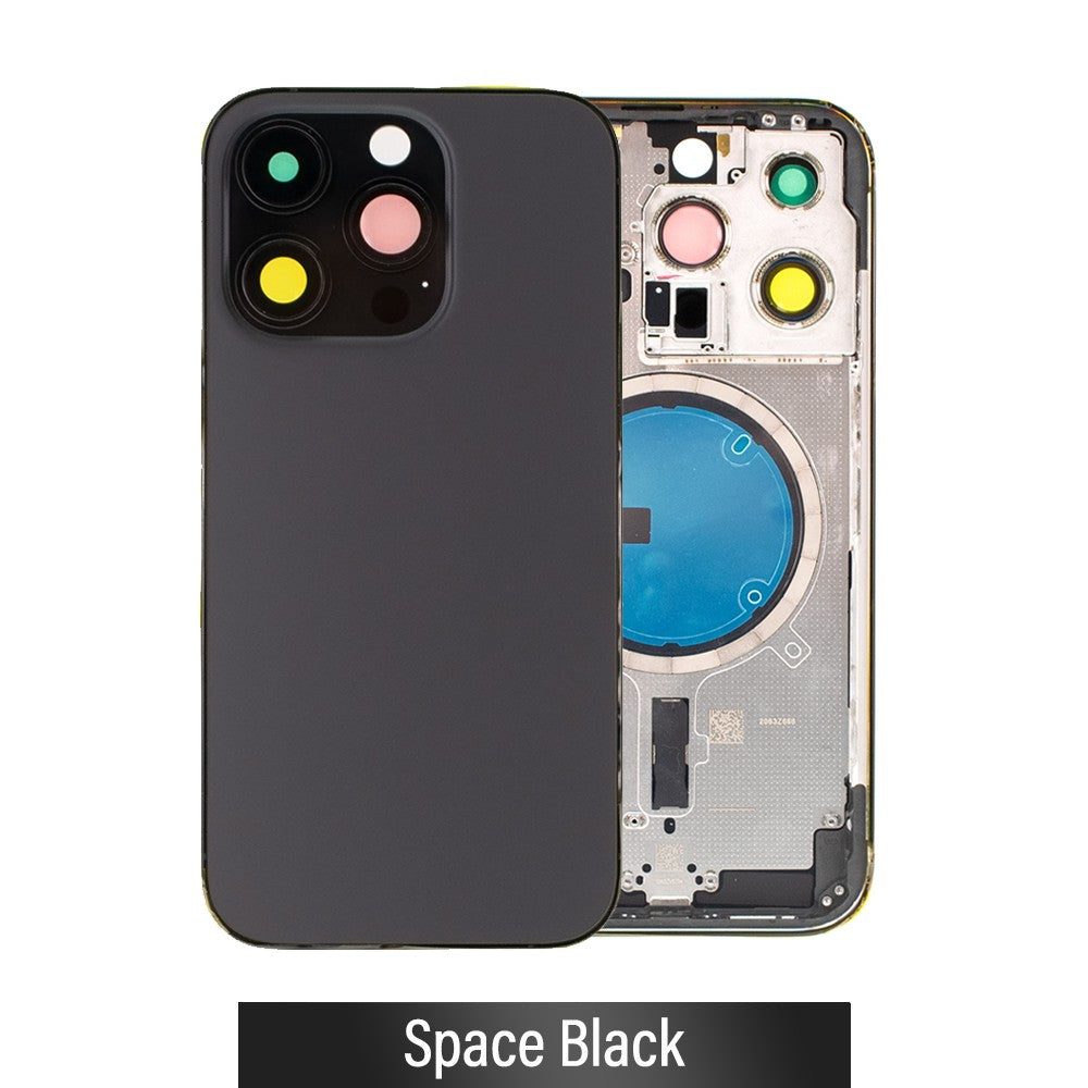 Rear Housing for iPhone 14 Pro (NO LOGO)-Space Black Rear Housing for iPhone 14 Pro (NO LOGO)-Space Black